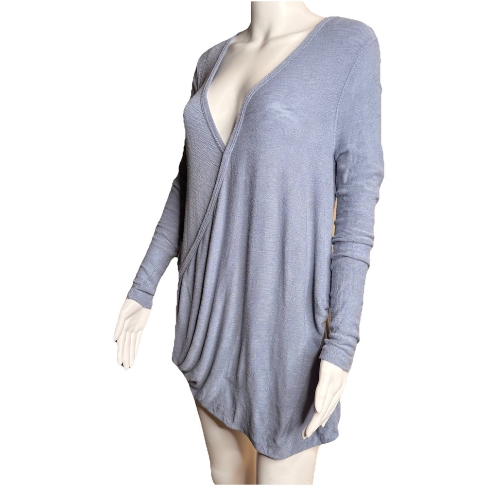 Free People Miss Rose V-Neck Bubble‎ Hemline Blouse Lilac Size X-Small - Picture 3 of 16